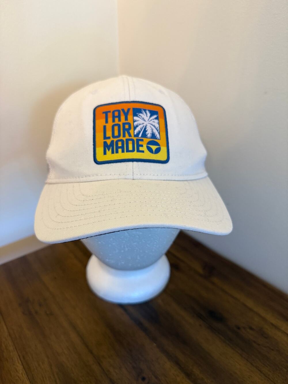 Taylor Made White Trucker Hat Adjustable